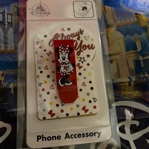 Disney Parks Minnie Mouse Phone Accessory Phone Flipper FITS ALL PHONES